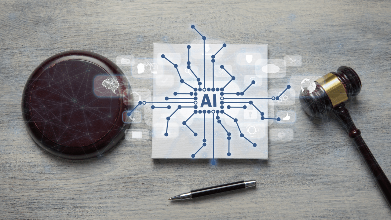Is AI reliable for legal research with circuit board technology and gavel symbolizing attorney practice