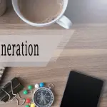 Local SEO legal leads workspace with lead generation text, laptop, compass, and office supplies on desk