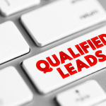 SEO legal lead generation keyboard button showing qualified leads for law firms