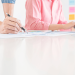 Content silos for law firms strategic planning session with marketing team organizing SEO architecture