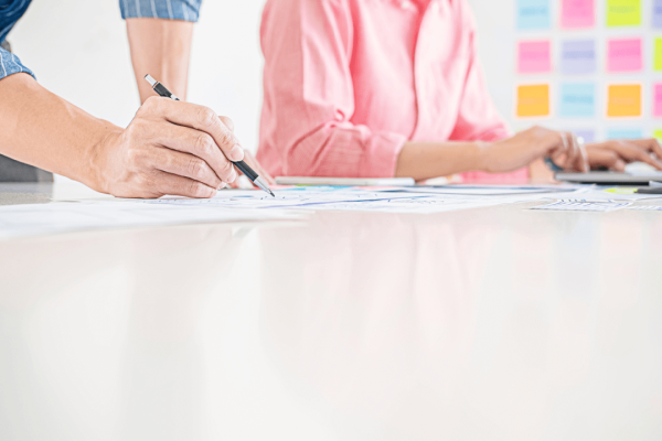 Content silos for law firms strategic planning session with marketing team organizing SEO architecture