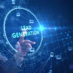 Geo targeted legal leads digital technology interface with business professional selecting lead generation