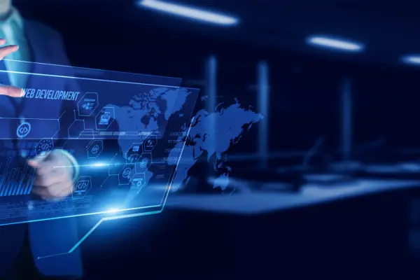 Law firm technical SEO audit dashboard showing web development analytics and global website performance metrics