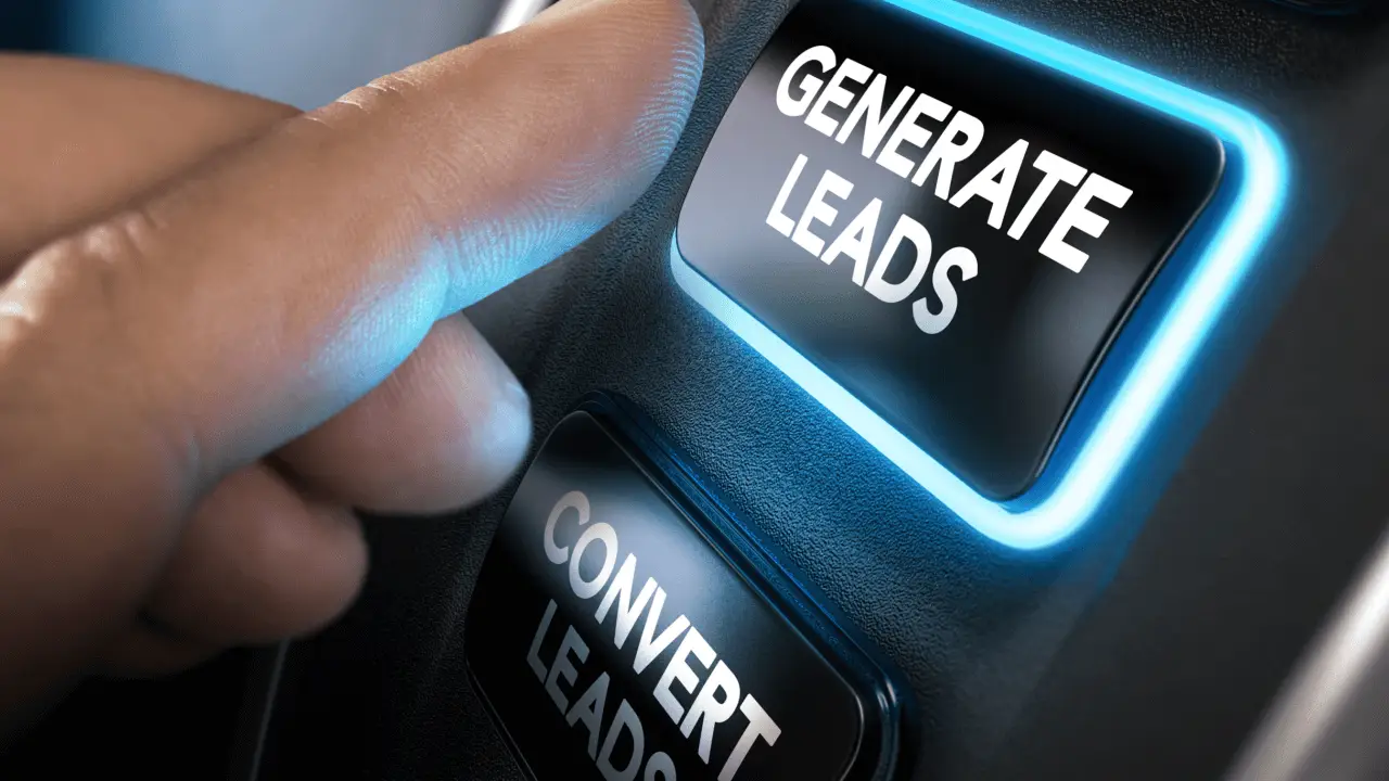 Qualified legal leads SEO button showing generate leads and convert leads for law firm marketing