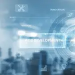 Professional using schema markup for law firms web development technology with digital interface showing SEO framework and innovation