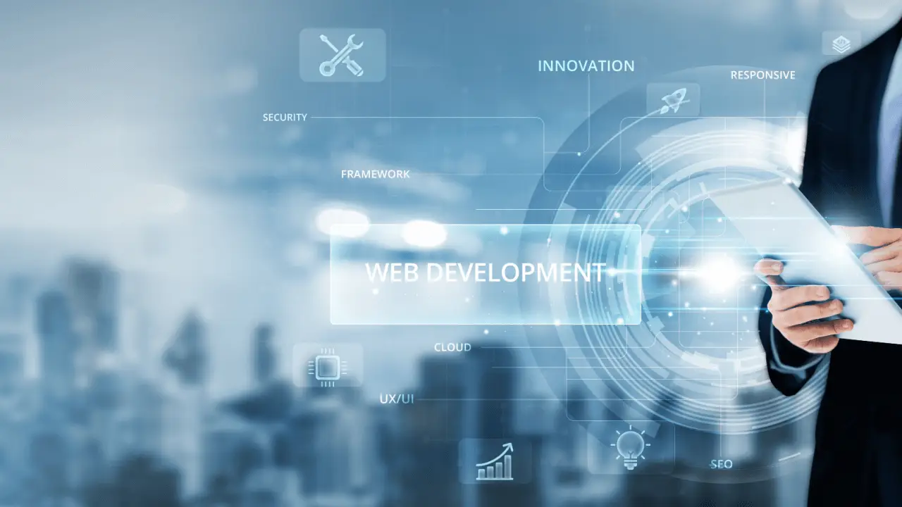 Professional using schema markup for law firms web development technology with digital interface showing SEO framework and innovation